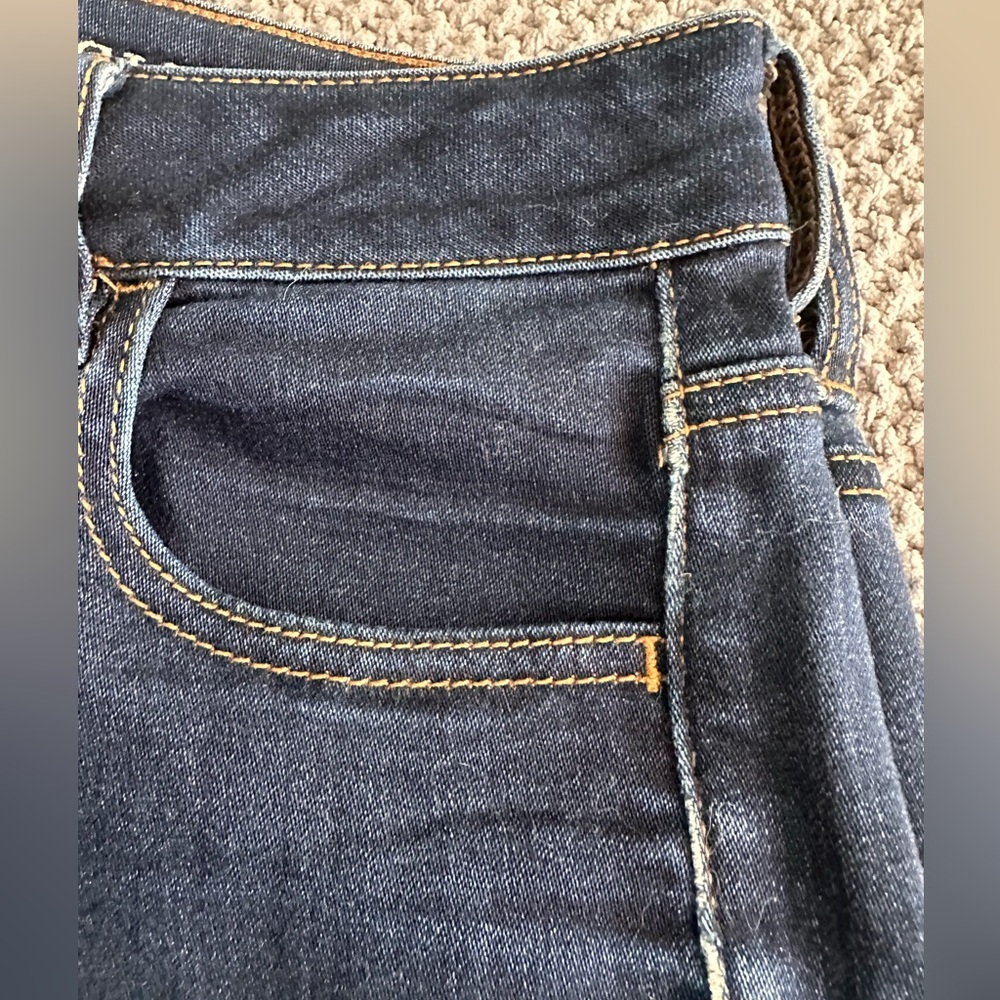 American Eagle Outfitters Navy High-Rise Cutoff Denim Shorts - Picture 11 of 11